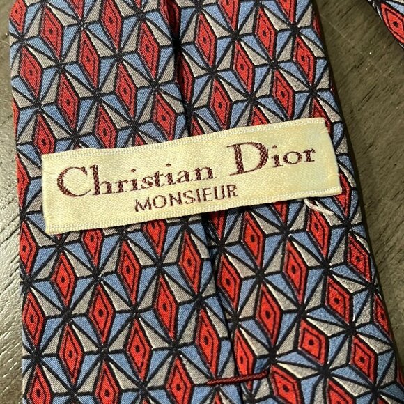 CHRISTIAN DIOR SILK NECKTIE - Picture 3 of 4